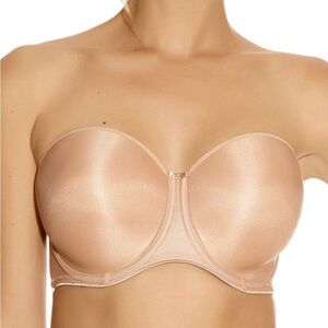 Fantasie 34H Strapless Bra + Lace Underwire Bra 34H Nude Bundle
